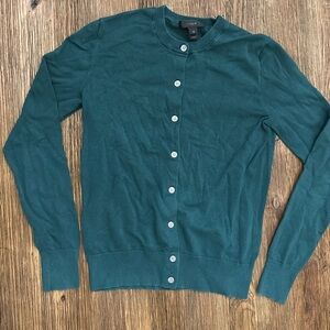 J.Crew xs Green Cardigan